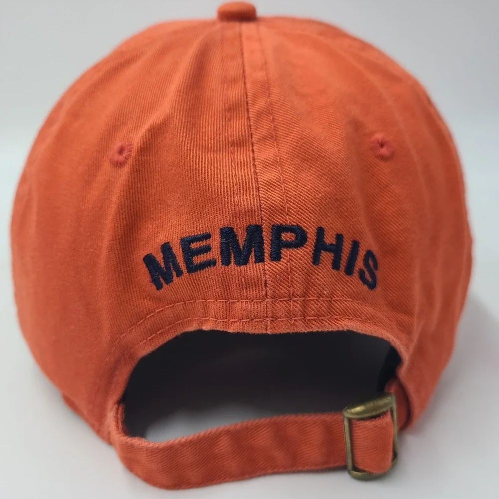 Hard Rock Cafe Hat‎ Strapback The Game Split Bar Orange Memphis Adjustable Men
